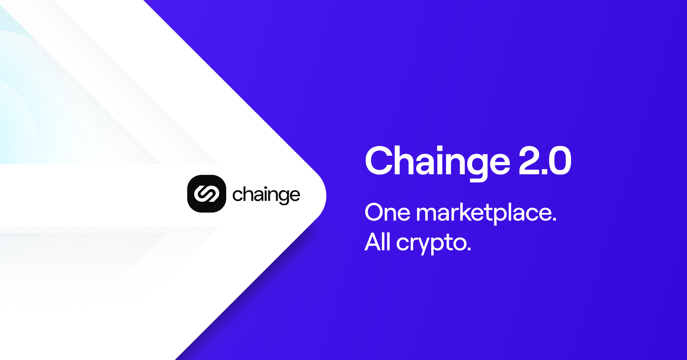 Chainge One Marketplace. All Crypto